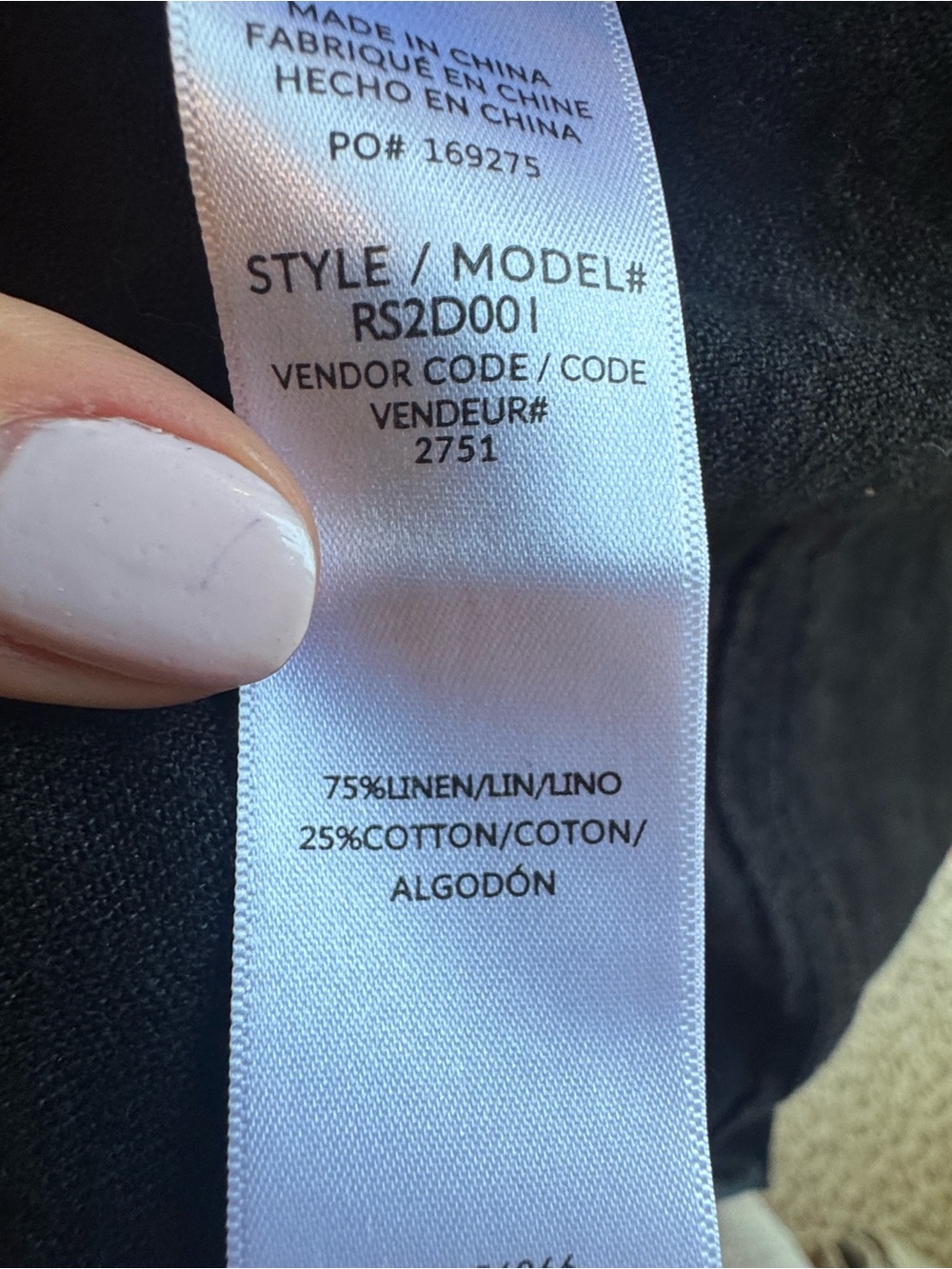 Splendid Linen Cotton Blend Black Mini Shift Dress, size XS - Picture 2 of 6